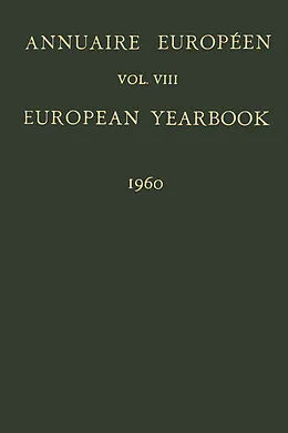 E-Book (pdf) Annuaire Européen / European Yearbook von B. Landheer, W. Horsfall Carter