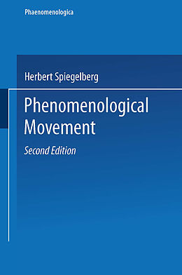 eBook (pdf) Phenomenological Movement de Herbert Spiegelberg