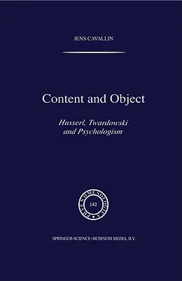 E-Book (pdf) Content and Object von J. Cavallin
