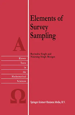 E-Book (pdf) Elements of Survey Sampling von R. Singh, Naurang Singh Mangat