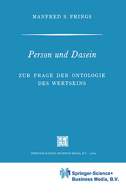 eBook (pdf) Person und Dasein de 