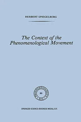 E-Book (pdf) The Context of the Phenomenological Movement von E. Spiegelberg