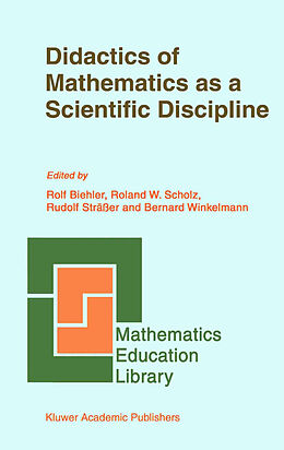 Couverture cartonnée Didactics of Mathematics as a Scientific Discipline de 