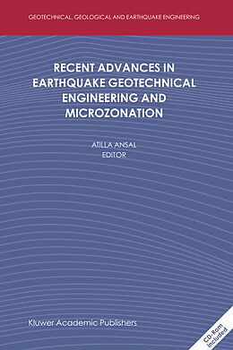Couverture cartonnée Recent Advances in Earthquake Geotechnical Engineering and Microzonation de 