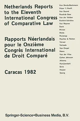 E-Book (pdf) Netherlands Reports to the XIth International Congress of Comparative Law Caracas 1982 von 
