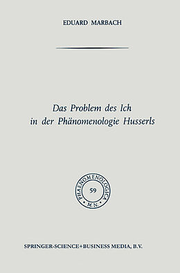 Kartonierter Einband Das Problem des Ich in der Phänomenologie Husserls von NA Marbach
