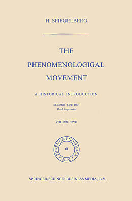 eBook (pdf) The Phenomenological Movement de Herbert Spiegelberg