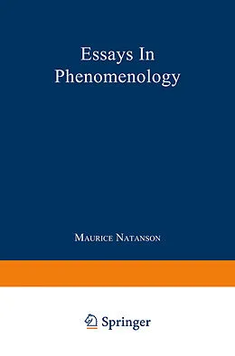 E-Book (pdf) Essays in Phenomenology von Maurice Natanson