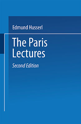 Kartonierter Einband The Paris Lectures von Edmund Husserl, Peter Koestenbaum