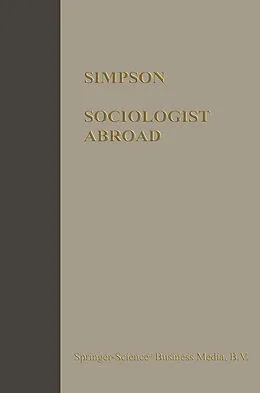 E-Book (pdf) Sociologist Abroad von George Eaton Simpson