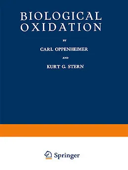 E-Book (pdf) Biological Oxidation von Carl H. Oppenheimer, Kurt Günter Stern