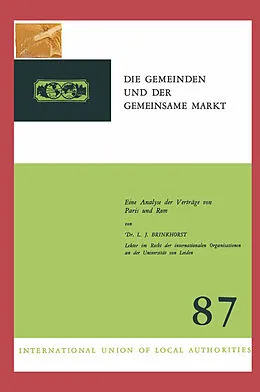 E-Book (pdf) Die Gemeinden und der Gemeinsame Markt von Laurens Jan Brinkhorst