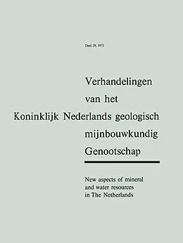 E-Book (pdf) New aspects of mineral and water resources in The Netherlands von Jaap Willem Charles Marie van der van der Sijp