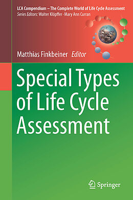 Livre Relié Special Types of Life Cycle Assessment de 