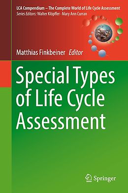 eBook (pdf) Special Types of Life Cycle Assessment de 