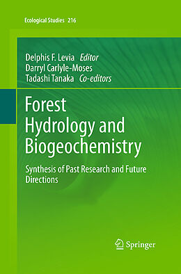 Couverture cartonnée Forest Hydrology and Biogeochemistry de 