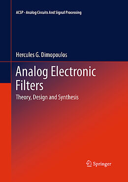 Couverture cartonnée Analog Electronic Filters de Hercules G. Dimopoulos