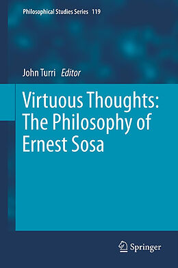 Couverture cartonnée Virtuous Thoughts: The Philosophy of Ernest Sosa de 