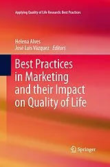 Kartonierter Einband Best Practices in Marketing and their Impact on Quality of Life von