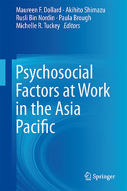 Livre Relié Psychosocial Factors at Work in the Asia Pacific de 