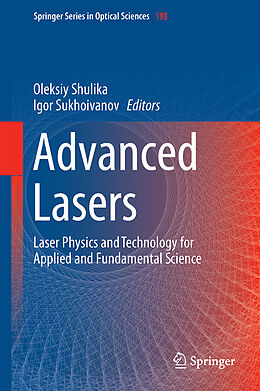 Livre Relié Advanced Lasers de 