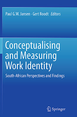 Couverture cartonnée Conceptualising and Measuring Work Identity de 