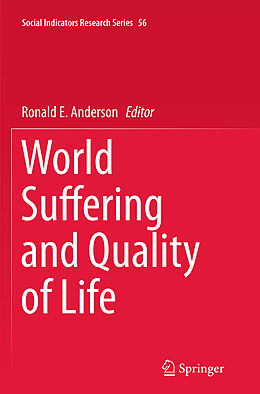 Couverture cartonnée World Suffering and Quality of Life de 