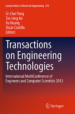 Kartonierter Einband Transactions on Engineering Technologies von 