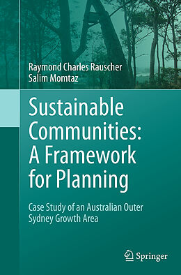 Couverture cartonnée Sustainable Communities: A Framework for Planning de Raymond Charles Rauscher, Salim Momtaz