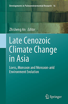 Couverture cartonnée Late Cenozoic Climate Change in Asia de 