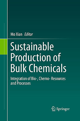 Couverture cartonnée Sustainable Production of Bulk Chemicals de 