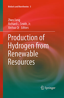 Couverture cartonnée Production of Hydrogen from Renewable Resources de 