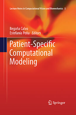 Couverture cartonnée Patient-Specific Computational Modeling de 