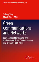 Couverture cartonnée Green Communications and Networks de 