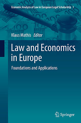 Couverture cartonnée Law and Economics in Europe de 