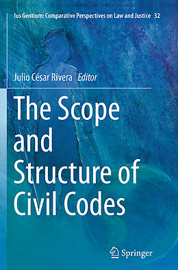 Kartonierter Einband The Scope and Structure of Civil Codes von 