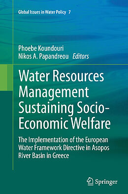 Couverture cartonnée Water Resources Management Sustaining Socio-Economic Welfare de 