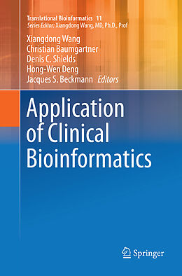 Couverture cartonnée Application of Clinical Bioinformatics de 