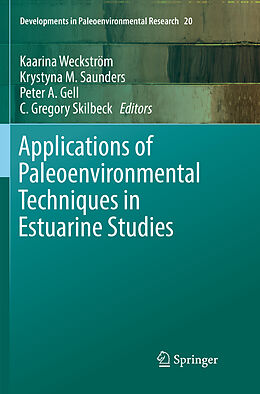 Couverture cartonnée Applications of Paleoenvironmental Techniques in Estuarine Studies de 