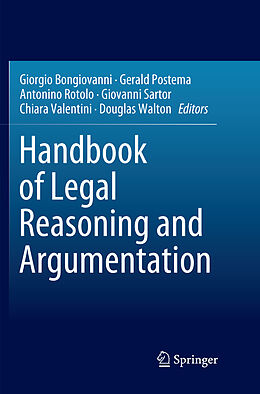 Couverture cartonnée Handbook of Legal Reasoning and Argumentation de 