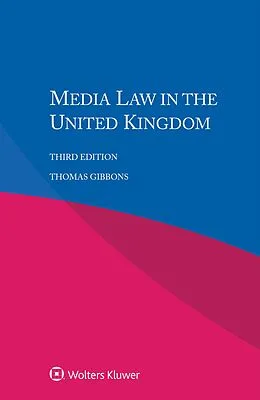 E-Book (pdf) Media Law in the United Kingdom von Thomas Gibbons