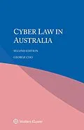 E-Book (pdf) Cyber law in Australia von George Cho, Zbynek Loebl, Tomas Grivna