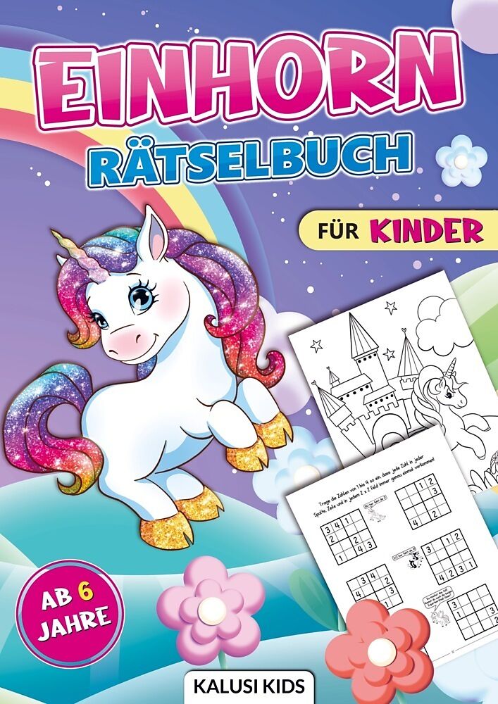 Einhorn Rätselbuch für Kinder ab 6 Jahre
