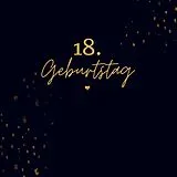 Kartonierter Einband 18. Geburtstag- Gästebuch Blanko von Julia S. Klein