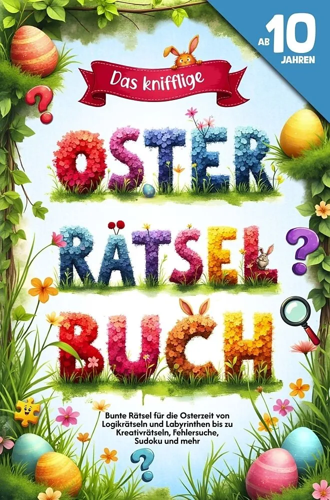 Das knifflige Oster Rätselbuch für Kids ab 10 Jahren - Bunte Rätsel für