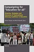 E-Book (pdf) Campaigning for "Education for all" von Antoni Verger, Mario Novelli