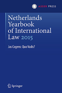 Livre Relié Netherlands Yearbook of International Law 2015 de 