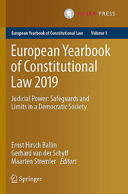 Couverture cartonnée European Yearbook of Constitutional Law 2019 de 