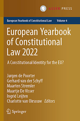 Couverture cartonnée European Yearbook of Constitutional Law 2022 de 