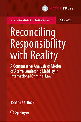 Livre Relié Reconciling Responsibility with Reality de Johannes Block